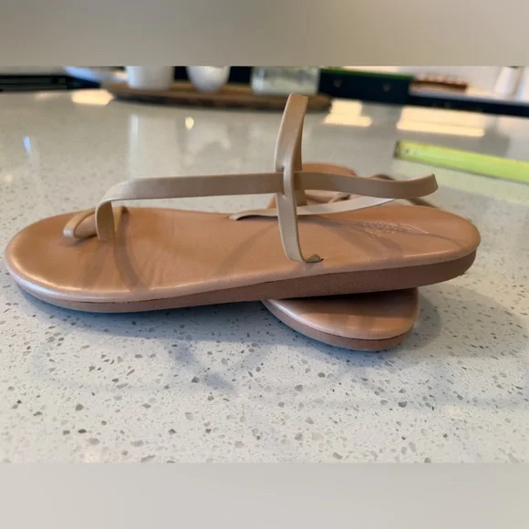 Ancient Greek Sandals Leather Toe-Loop Sandals in Tan - Women size 42/11m - Picture 5 of 6